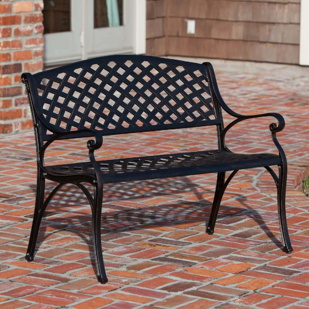 Cast Aluminium Bench - Bronze